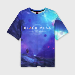 Женская футболка oversize 3D Half-life - Black Mesa: Xen