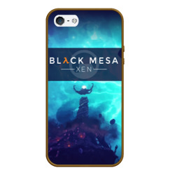 Чехол для iPhone 5/5S матовый Half-life - Black Mesa: Xen