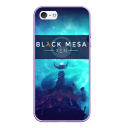 Чехол для iPhone 5/5S матовый Half-life - Black Mesa: Xen