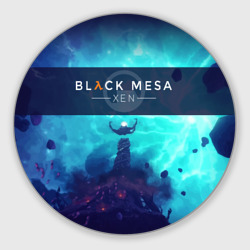 Круглый коврик для мышки Half-life - Black Mesa: Xen