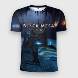 Мужская футболка 3D Slim Half-life - Black Mesa: Xen