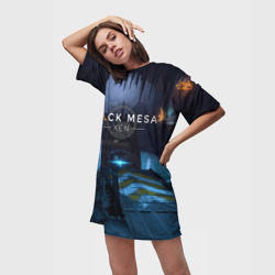 Платье-футболка 3D Half-life - Black Mesa: Xen - фото 2