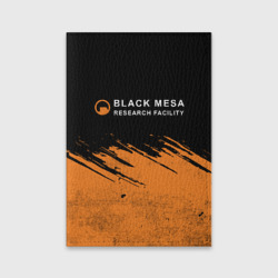 Обложка для паспорта матовая кожа Black Mesa Half-Life