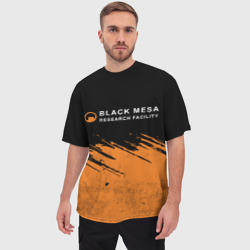 Мужская футболка oversize 3D Black Mesa Half-Life - фото 2