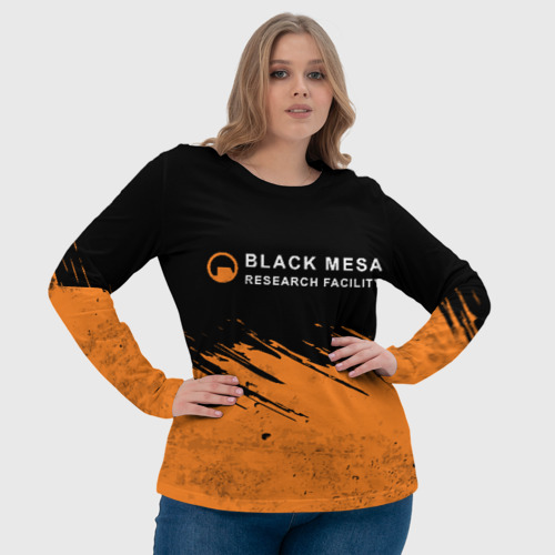 Женский лонгслив 3D Black Mesa Half-Life, цвет 3D печать - фото 6