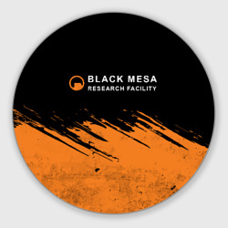 Круглый коврик для мышки Black Mesa Half-Life