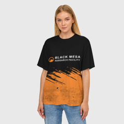 Женская футболка oversize 3D Black Mesa Half-Life - фото 2