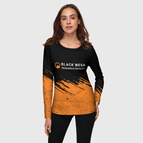 Женский лонгслив 3D Black Mesa Half-Life, цвет 3D печать - фото 3