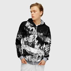 Мужская толстовка 3D на молнии Burzum - фото 2
