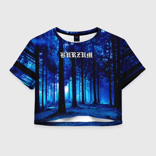 Женская футболка Crop-top 3D Burzum, цвет 3D печать