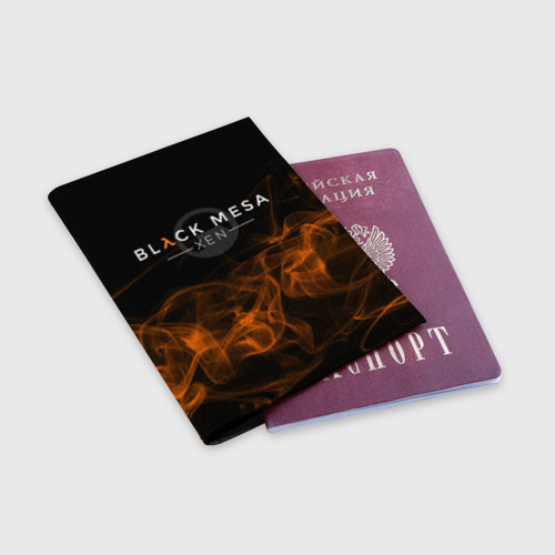 Обложка для паспорта матовая кожа Half-life - Black Mesa: Xen - фото 3