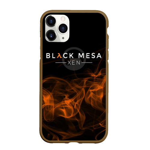 Чехол для iPhone 11 Pro Max матовый Half-life - Black Mesa: Xen, цвет коричневый