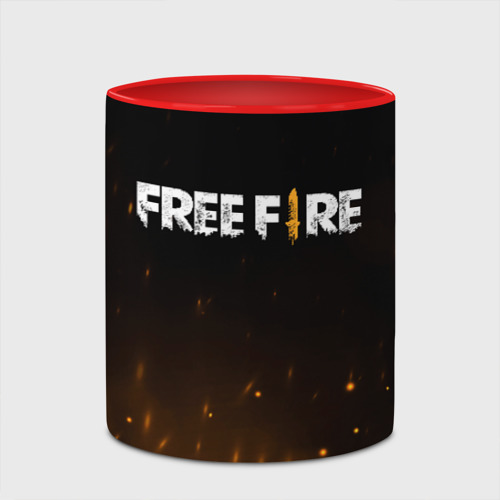 Кружка с полной запечаткой FREE FIRE, цвет белый + красный - фото 4