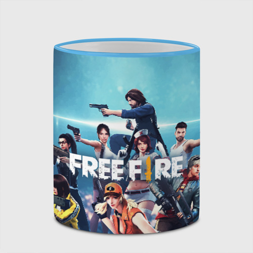 Кружка с полной запечаткой Free fire, цвет Кант небесно-голубой - фото 4