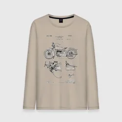 Мужской лонгслив хлопок Patent Bike
