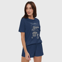 Женская пижама с шортиками хлопок Patent C. L. Fender - фото 2