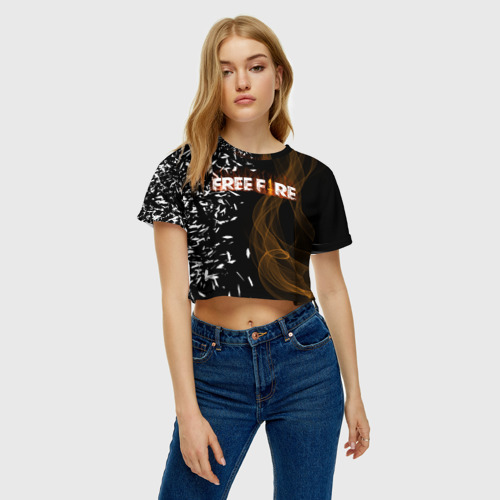 Женская футболка Crop-top 3D Free fire, цвет 3D печать - фото 4