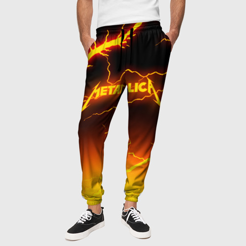 Мужские брюки 3D Metallica, цвет 3D печать - фото 4