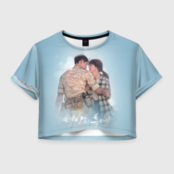 Женская футболка Crop-top 3D Descendants of the Sun