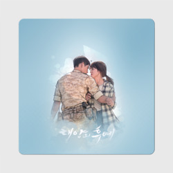 Магнит виниловый Квадрат Descendants of the Sun