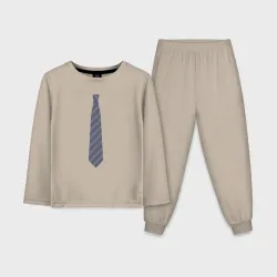 Детская пижама с лонгсливом хлопок Business tie
