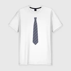 Мужская футболка хлопок Slim Business tie