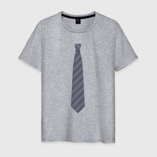 Мужская футболка хлопок Business tie, цвет меланж
