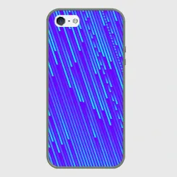 Чехол для iPhone 5/5S матовый Неоновые Линии