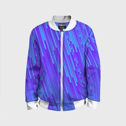 Детский бомбер 3D Неоновые Линии