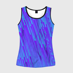 Женская майка 3D Неоновые Линии