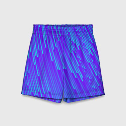 Детские спортивные шорты 3D Неоновые Линии