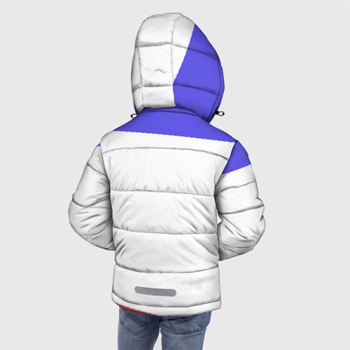 Зимняя куртка для мальчиков 3D с принтом CountryHumans - Россия, вид сзади #2