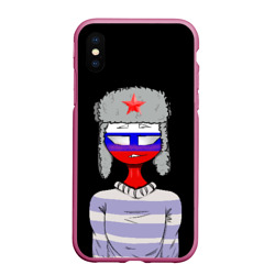 Чехол для iPhone XS Max матовый CountryHumans - Россия