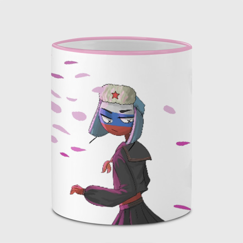 Кружка с полной запечаткой CountryHumans - Россия, цвет Кант розовый - фото 4