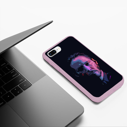 Чехол для iPhone 7Plus/8 Plus матовый Джон Уик, цвет розовый - фото 5
