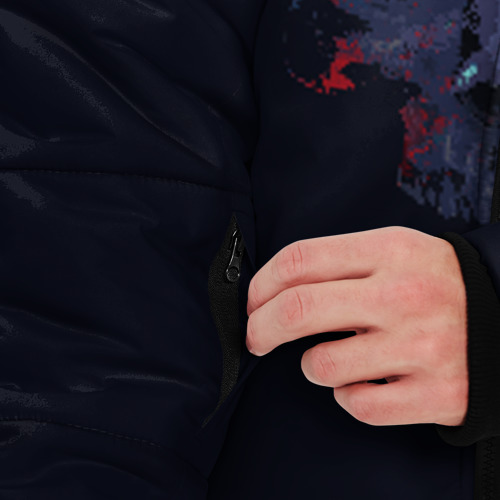 Мужская зимняя куртка 3D с принтом Джон Уик, вид сбоку #3