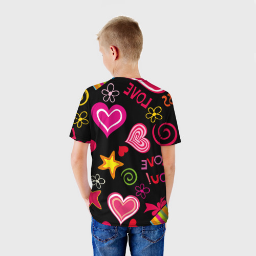 Детская футболка 3D Любовь на века, цвет 3D печать - фото 4