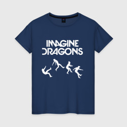 Женская футболка хлопок Imagine dragons