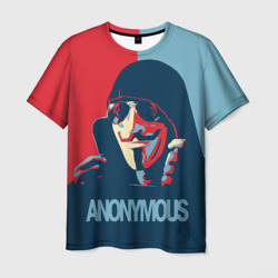 Мужская футболка 3D Anonymous поп арт мем