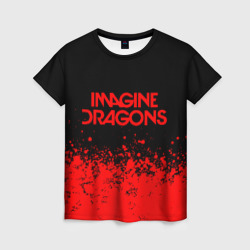 Женская футболка 3D Imagine dragons