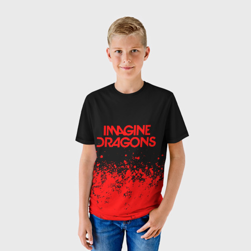 Детская футболка 3D Imagine dragons, цвет 3D печать - фото 3