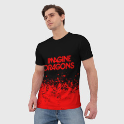 Мужская футболка 3D Imagine dragons - фото 2