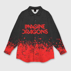 Мужская рубашка oversize 3D Imagine dragons