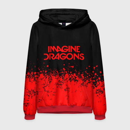 Мужская толстовка 3D Imagine dragons, цвет красный