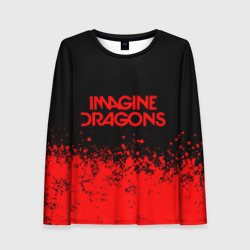 Женский лонгслив 3D Imagine dragons