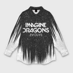 Женская рубашка oversize 3D Imagine dragons