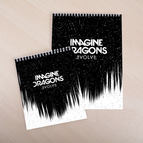 Скетчбук Imagine dragons, цвет белый - фото 4