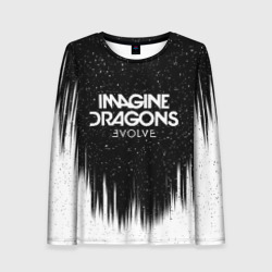 Женский лонгслив 3D Imagine dragons