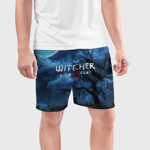 Мужские шорты спортивные The Witcher 3:wild hunt, цвет 3D печать - фото 3