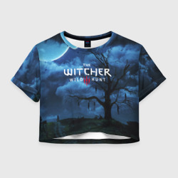 Женская футболка Crop-top 3D The Witcher 3:wild hunt